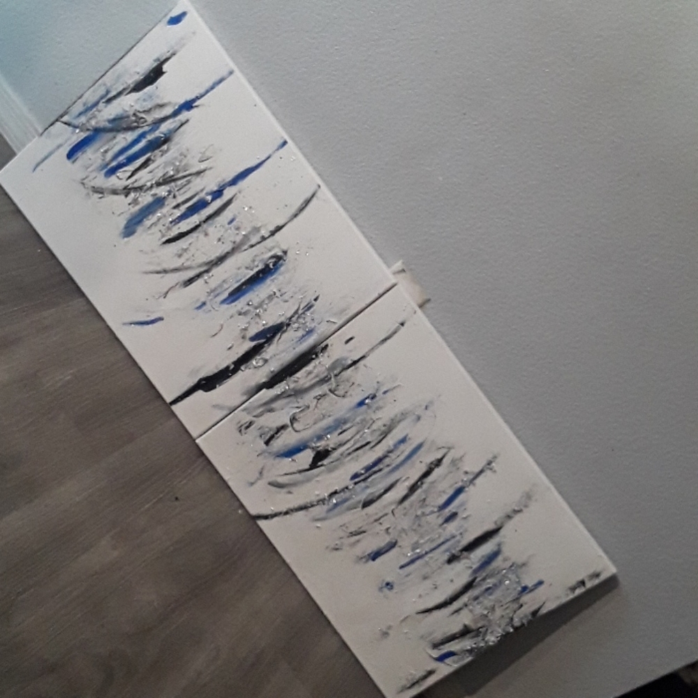 2 paint with silver